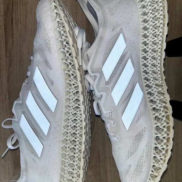 Adidas Men's White 4D Sneakers - Picture 9 of 10